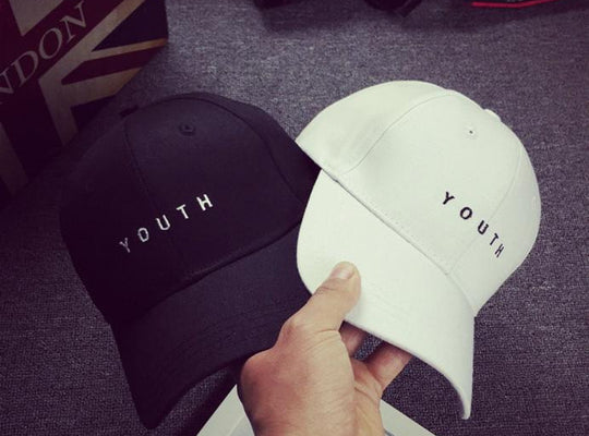 YOUTH Printed Embroidery Cotton Baseball Cap Boys Girls Snapback Hip Hop Flat Hat