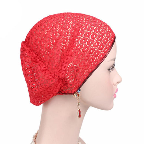 Knitted Cotton Hats for Women Hat Beanie Scarf Turban Head Wrap Cap Winter Warm Caps
