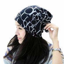 Classic Fashion Hip-Hop English Letter Multi Purpose Baggy Hat Unisex Scarf Bean