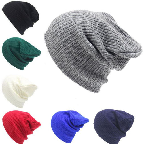 Men's Women Beanie Knit Ski Cap Hip-Hop Winter Warm Unisex Wool Hat